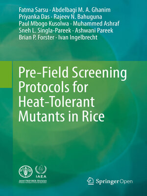 cover image of Pre-Field Screening Protocols for Heat-Tolerant Mutants in Rice